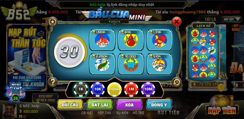 Luật chơi bầu cua tại b52club cực kỳ đơn giản