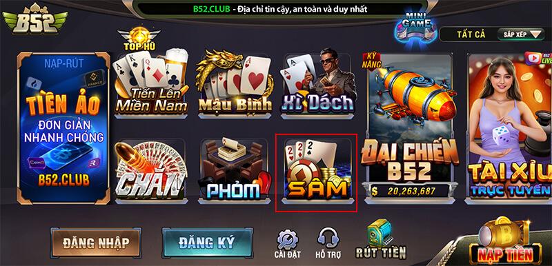 Cách tham gia sâm lốc trên b52club đơn giản